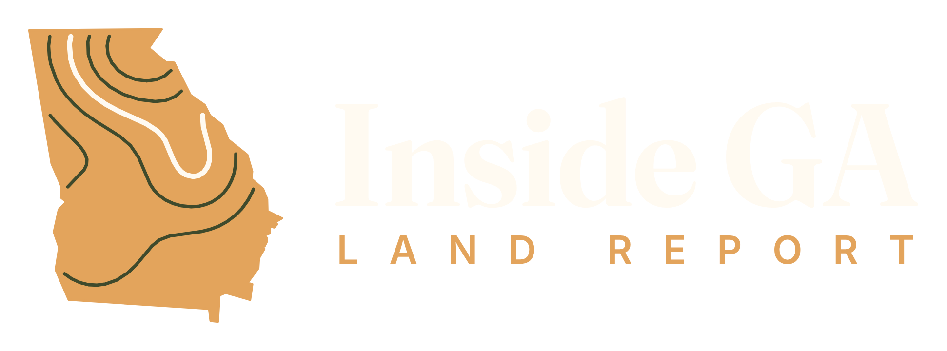 Inside GA Land Report Topographic Banner